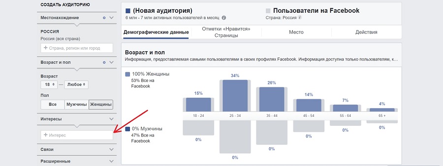 Укажите нужную тему в поле интересы и собирайте статистику
